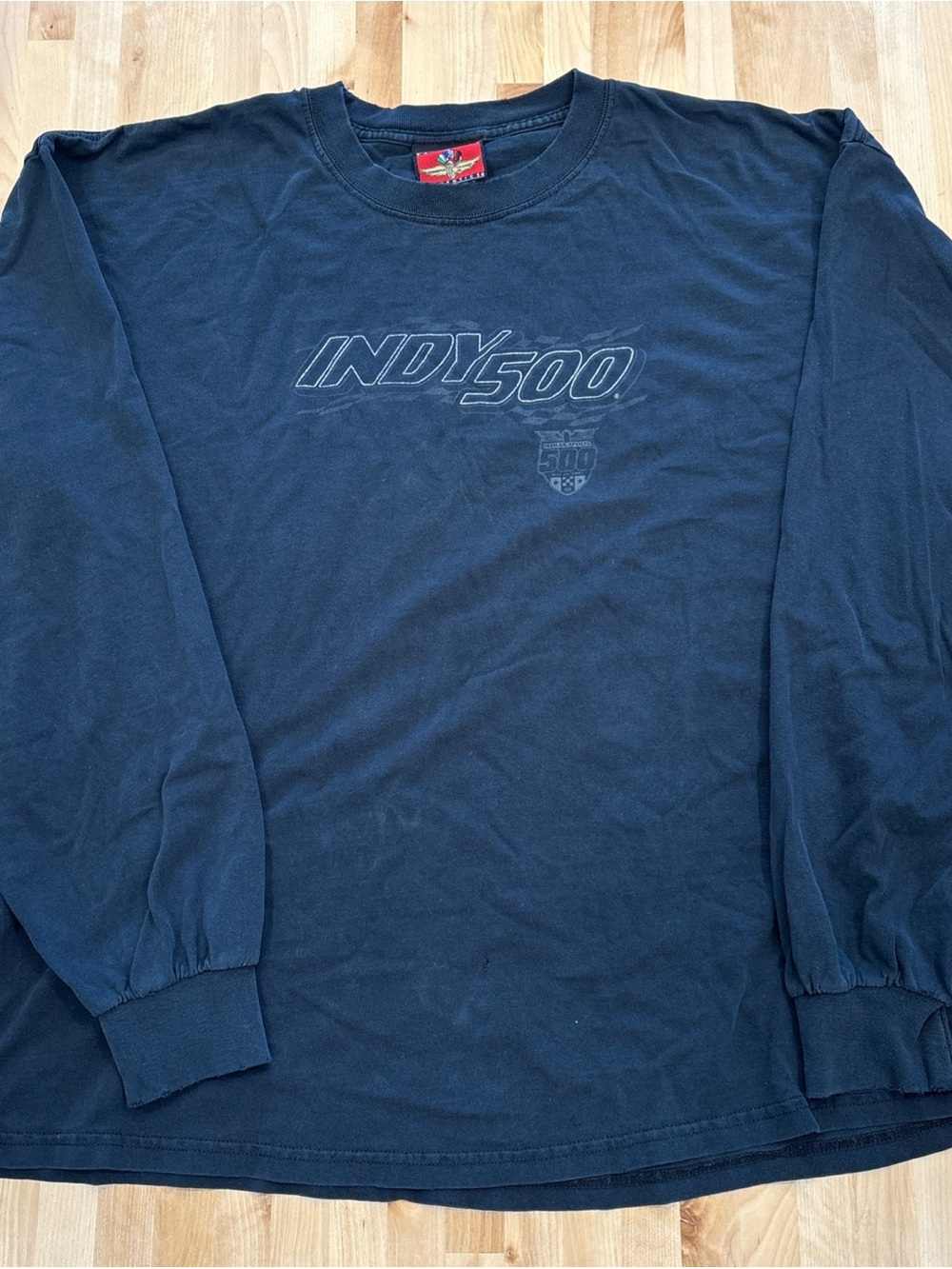 Vintage 2007 Indy 500 Indianapolis Racing Long Sleeve Men's Black Shirt 2XL Worn